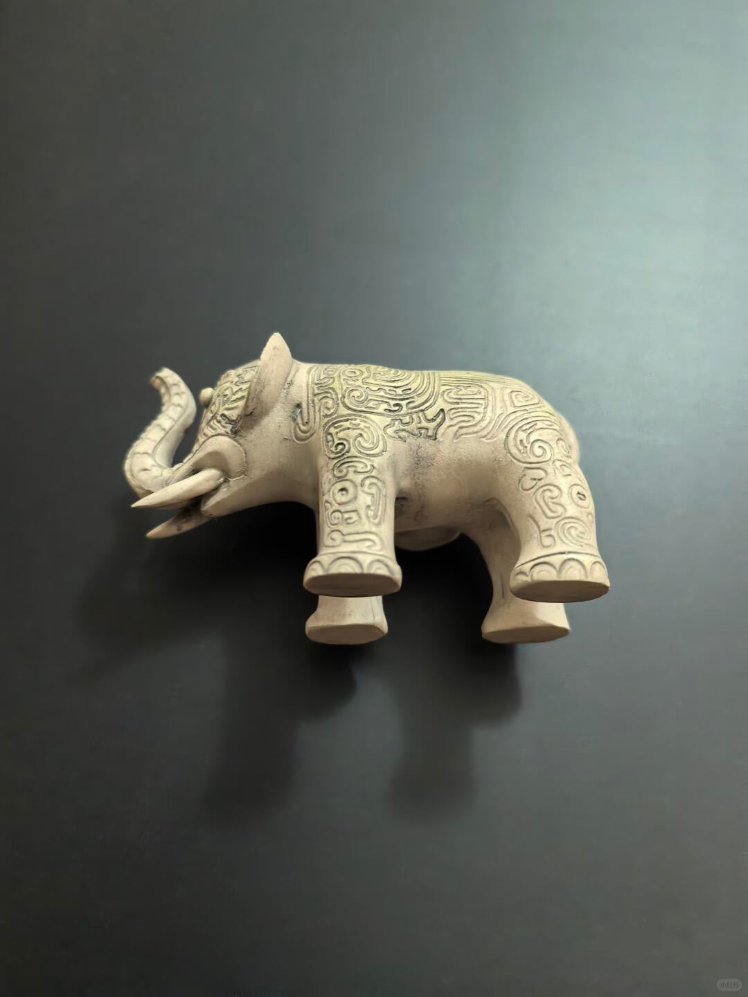 White Ceramic Elephant Fridge Magnet