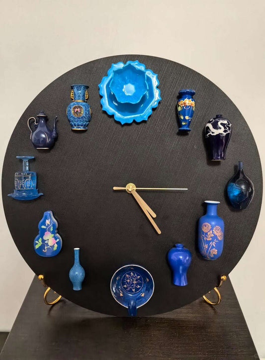 Azure Dynasty · Magnetic Porcelain Art Clock (Limited Collector’s Edition)