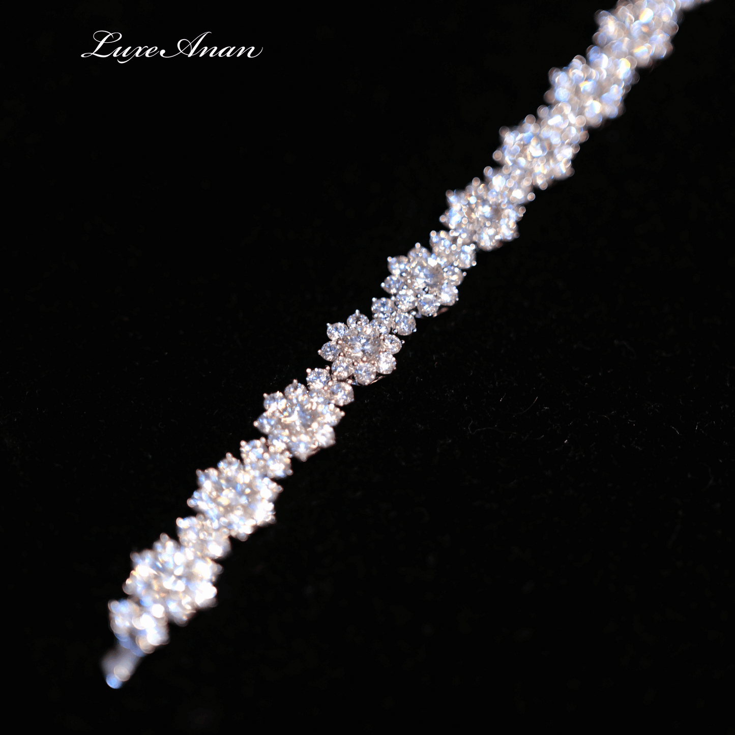 LuxeAnan Radiant Blossom Diamond Bracelet