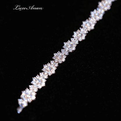 LuxeAnan Radiant Blossom Diamond Bracelet