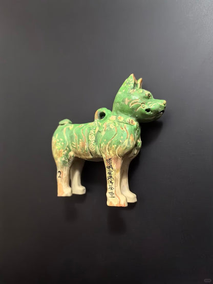 Han Dynasty Green-Glazed Dog Magnet｜Cultural & Creative Souvenir