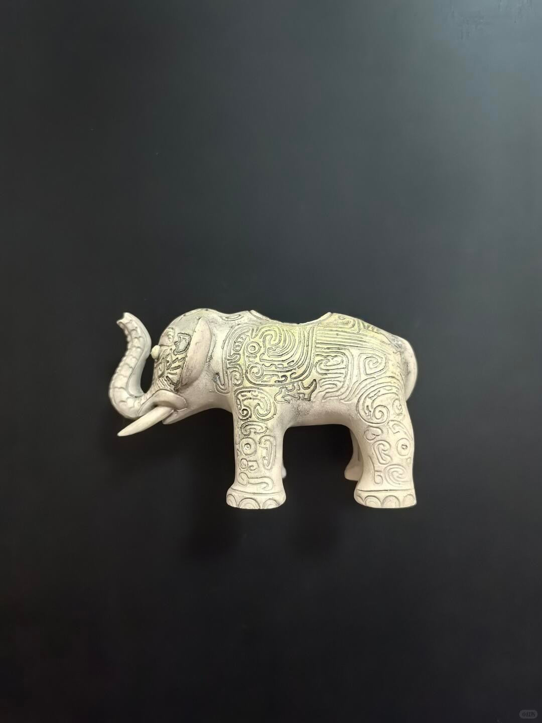White Ceramic Elephant Fridge Magnet