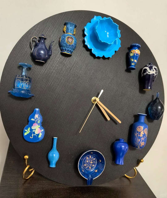 Azure Dynasty · Magnetic Porcelain Art Clock (Limited Collector’s Edition)