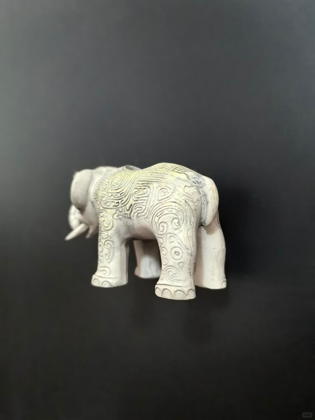 White Ceramic Elephant Fridge Magnet