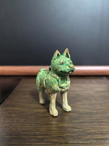 Han Dynasty Green-Glazed Dog Magnet｜Cultural & Creative Souvenir