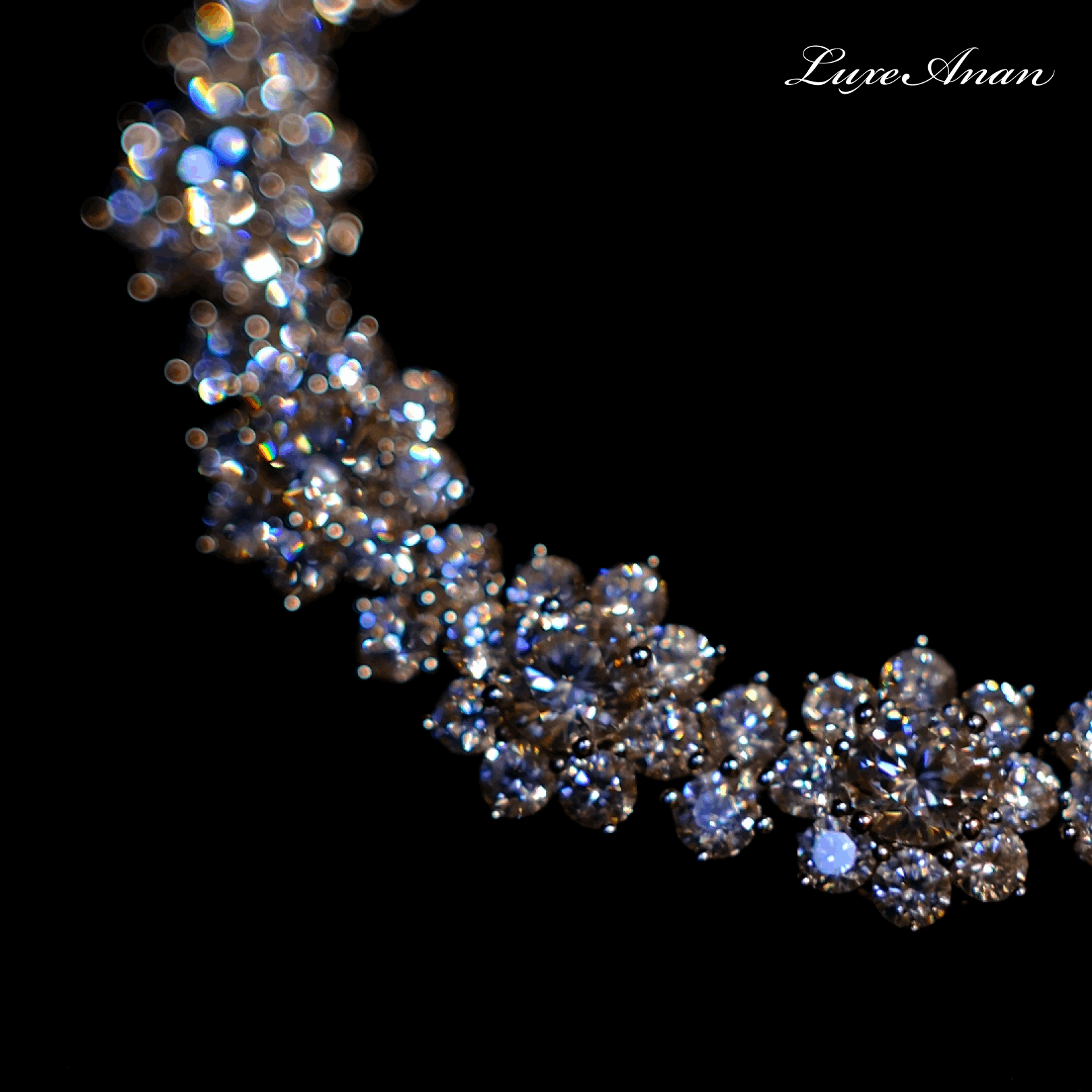 LuxeAnan Radiant Blossom Diamond Bracelet