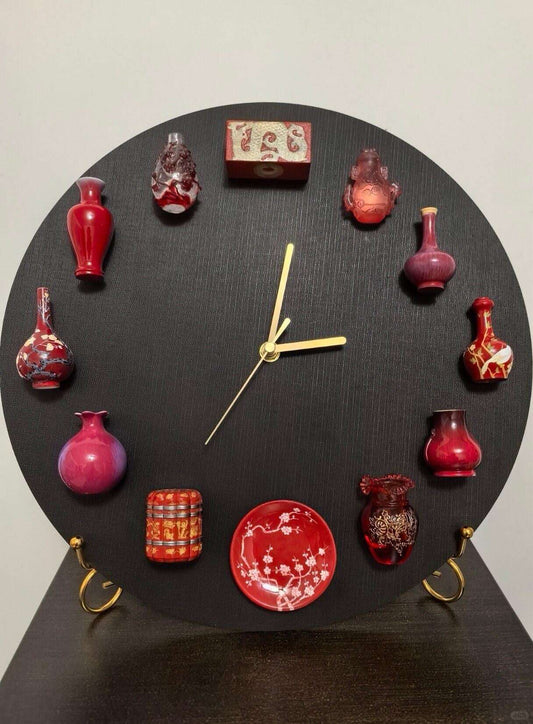 Crimson Majesty · Magnetic Porcelain Art Timepiece (Limited Collector’s Edition)