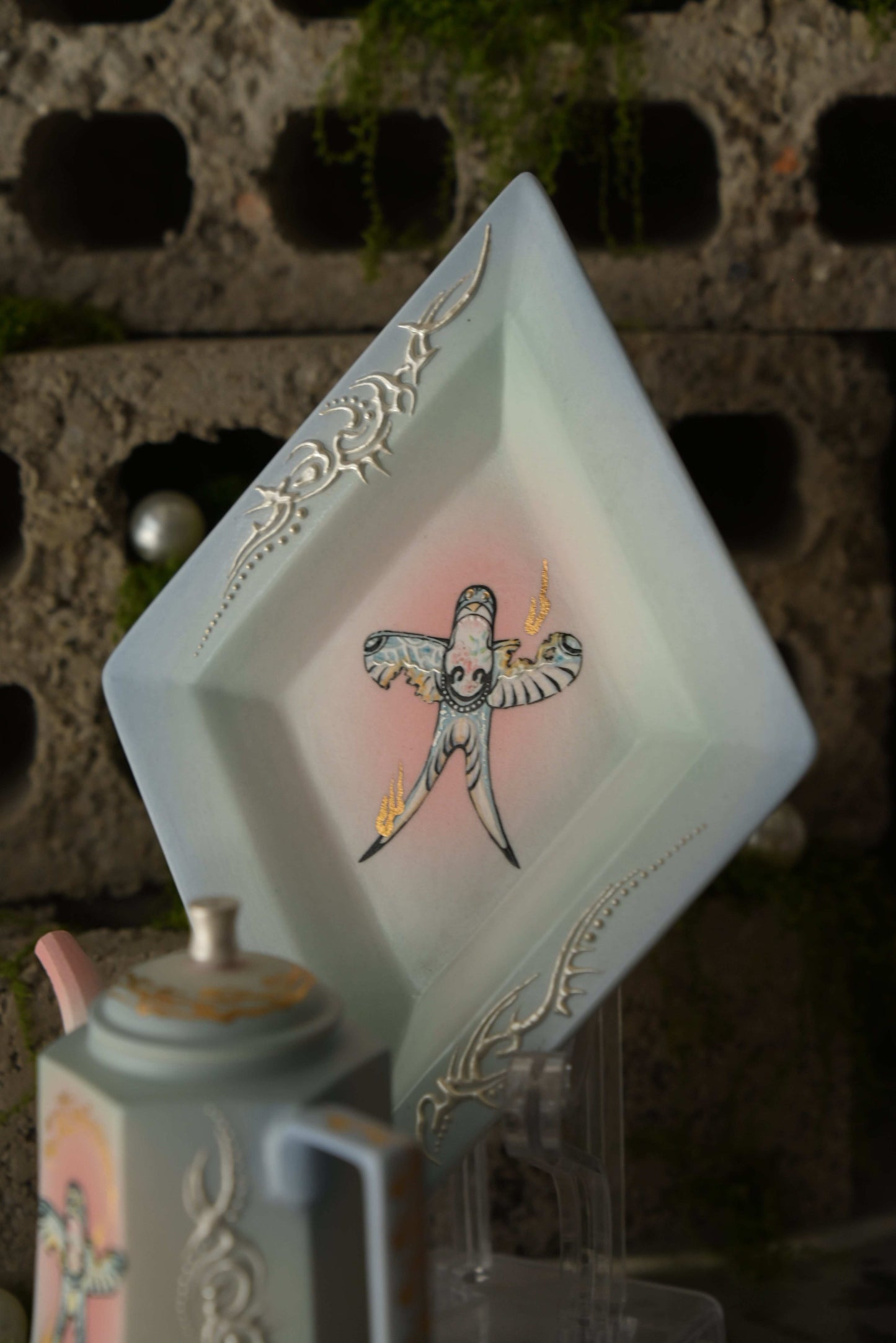 Oriental Hand-Painted Ceramic Teapot Set (Collector’s Edition)