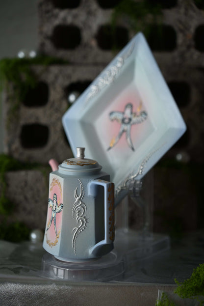 Oriental Hand-Painted Ceramic Teapot Set (Collector’s Edition)