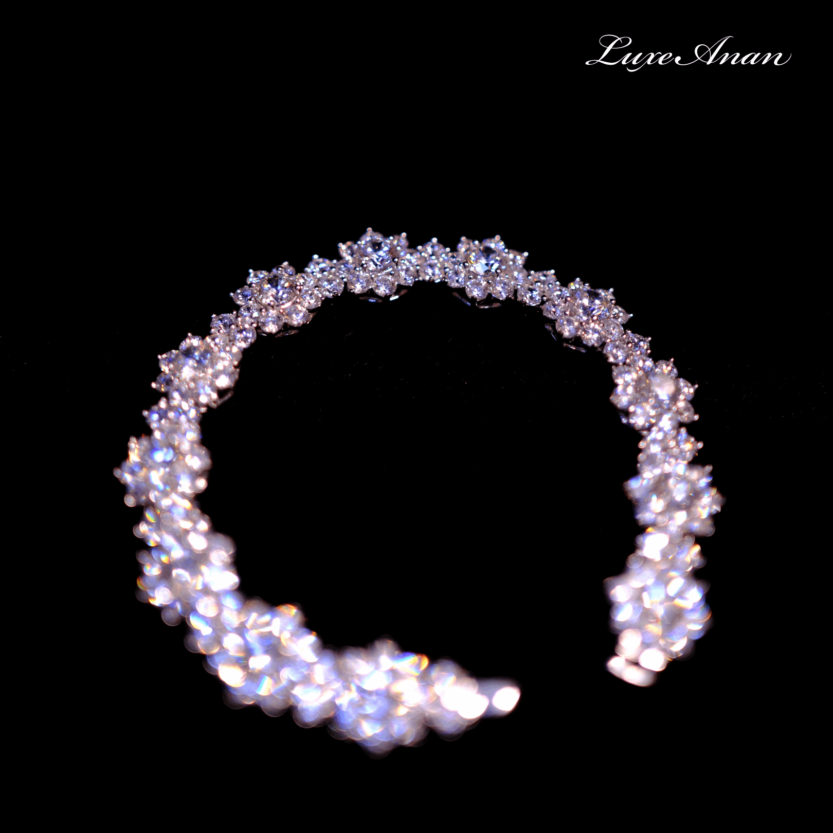 LuxeAnan Radiant Blossom Diamond Bracelet